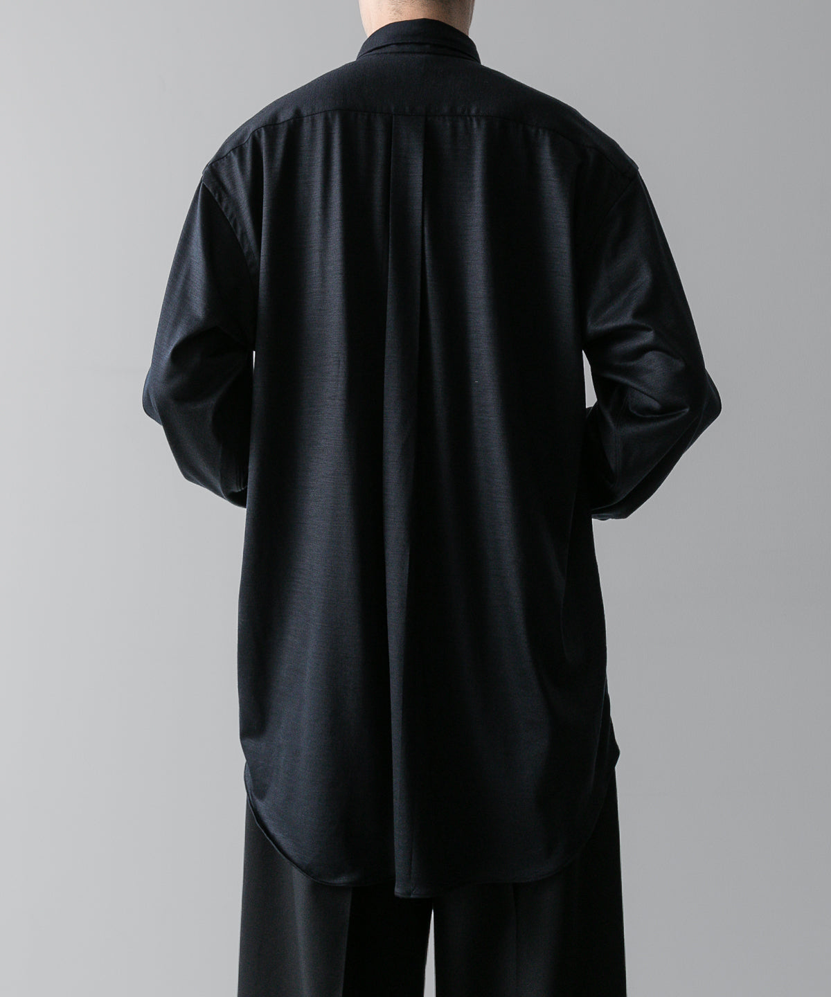 INTÉRIM(インテリム)のEXTRA FINE MERINO WOOL JERSEY L/S REGULAR SHIRT - D.NAVYの公式通販サイトsession福岡セレクトショップ