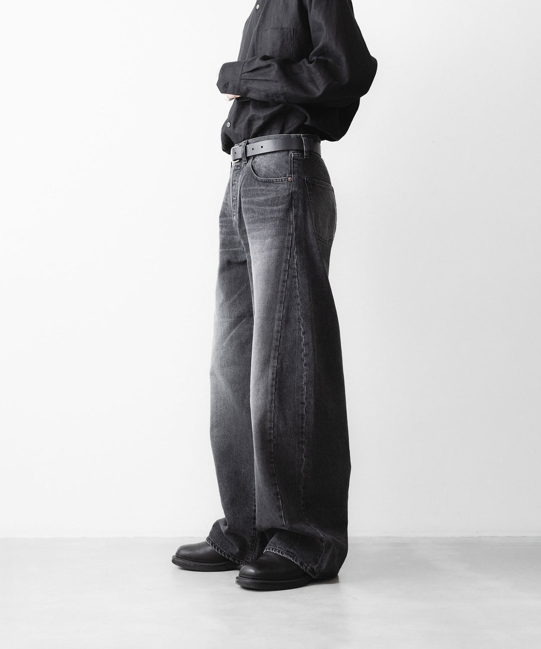 ssstein(シュタイン)のDEFORMATION WIDE DENIM PANTS - BLACKの公式通販サイトsession福岡セレクトショップ
