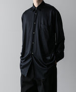 画像をギャラリービューアに読み込む, INTÉRIM(インテリム)のEXTRA FINE MERINO WOOL JERSEY L/S REGULAR SHIRT - D.NAVYの公式通販サイトsession福岡セレクトショップ
