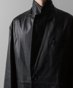 画像をギャラリービューアに読み込む, ssstein(シュタイン)の24AWコレクション LEATHER DOUBLE BRESTED JACKET - BLACK 公式通販サイトsession福岡セレクトショップ
