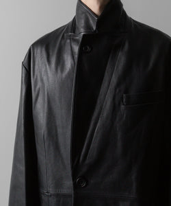 ssstein(シュタイン)の24AWコレクション LEATHER DOUBLE BRESTED JACKET - BLACK 公式通販サイトsession福岡セレクトショップ