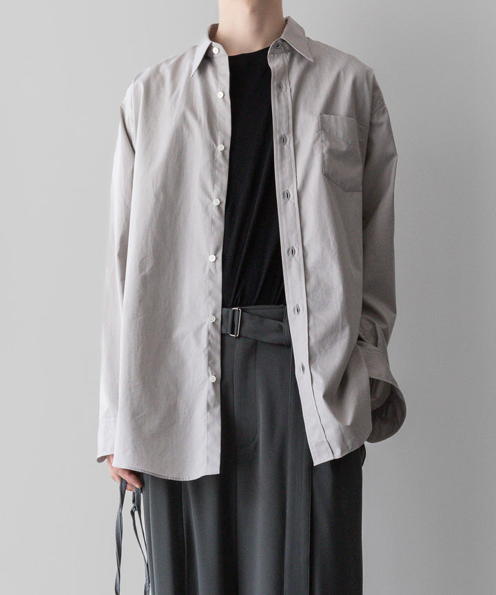 INTÉRIM - インテリムの120/2 SUPIMA HIGH COUNT BROAD VINTAGE DRESS WORK SHIRT - GRAY公式通販サイトsession福岡セレクトショップ