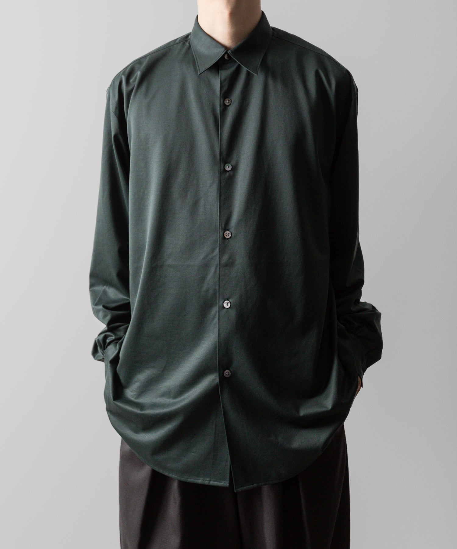 KANEMASA PHIL. カネマサフィルの46G MODEST SHIRT - DARK GREENの公式通販サイトsession福岡セレクトショップ