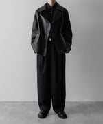 画像をギャラリービューアに読み込む, ssstein(シュタイン)の24AWコレクション BONDED LEATHER SHORT JACKET - BLACK × BLACK 公式通販サイトsession福岡セレクトショップ
