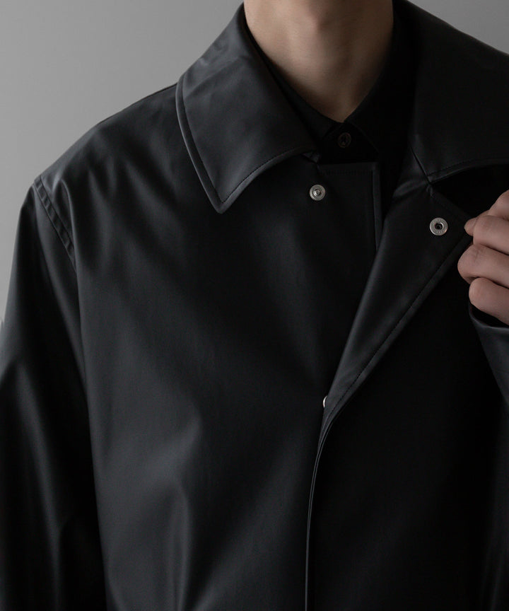 stein(シュタイン)の24SSコレクションOVERSIZED BALMACAAN COATのBLACK(COATING)