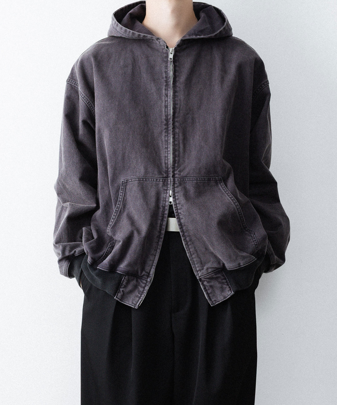 ssstein(シュタイン)のSULFUR DYED OXFORD VINTAGE HOOD JACKET - BLACKの公式通販サイトsession福岡セレクトショップ