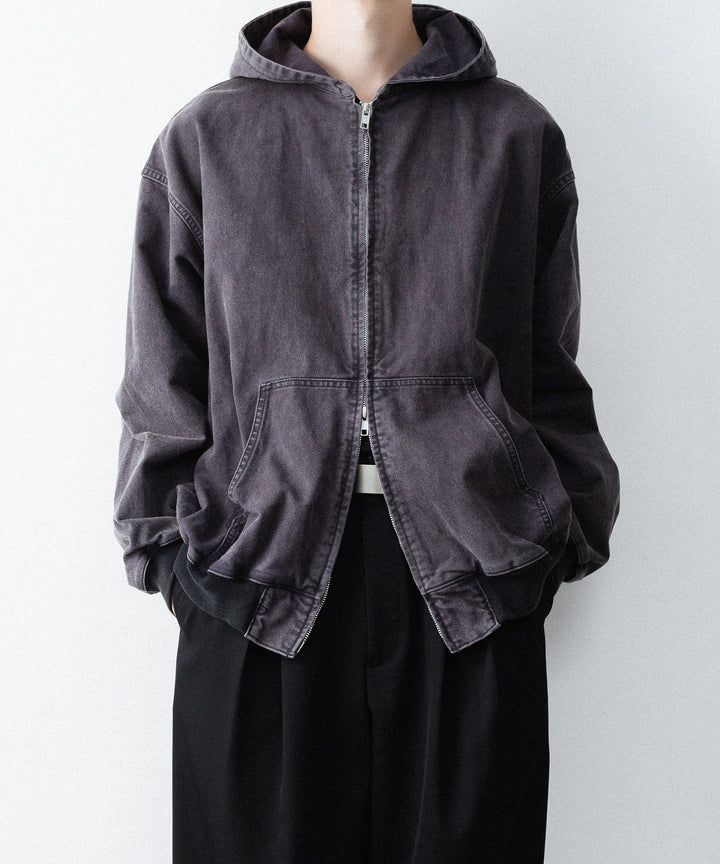 ssstein(シュタイン)のSULFUR DYED OXFORD VINTAGE HOOD JACKET - BLACKの公式通販サイトsession福岡セレクトショップ