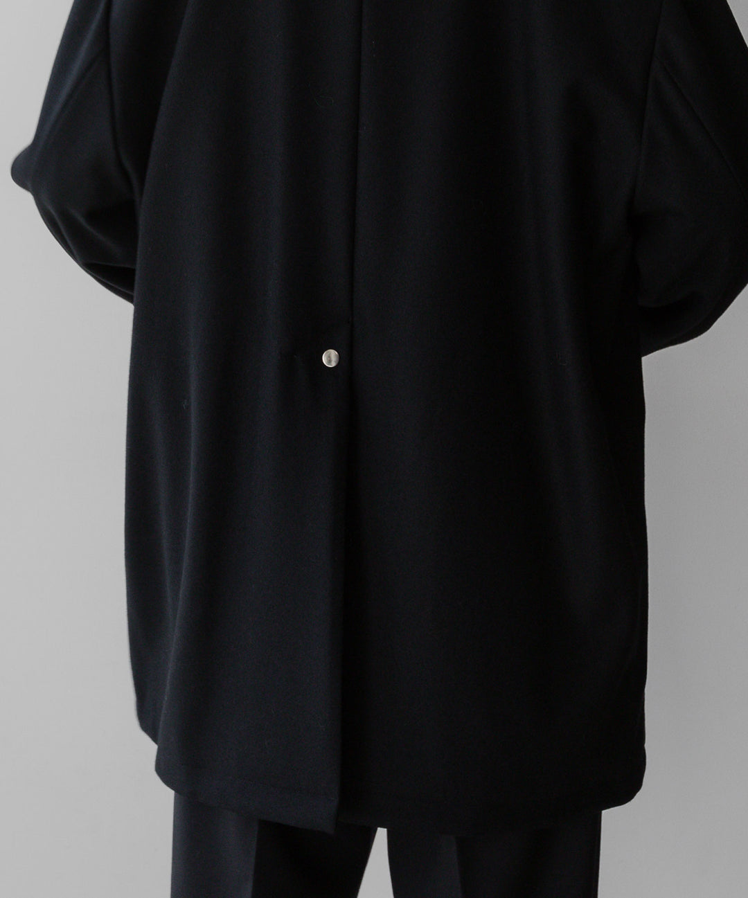 stein(シュタイン)の23AWコレクションLEATHER FLY FRONT LONG JACKETのBLACK 公式通販サイトsession福岡セレクトショップ