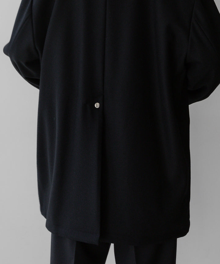 stein(シュタイン)の23AWコレクションLEATHER FLY FRONT LONG JACKETのBLACK 公式通販サイトsession福岡セレクトショップ