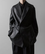 画像をギャラリービューアに読み込む, ssstein(シュタイン)の24AWコレクション LEATHER DOUBLE BRESTED JACKET - BLACK 公式通販サイトsession福岡セレクトショップ
