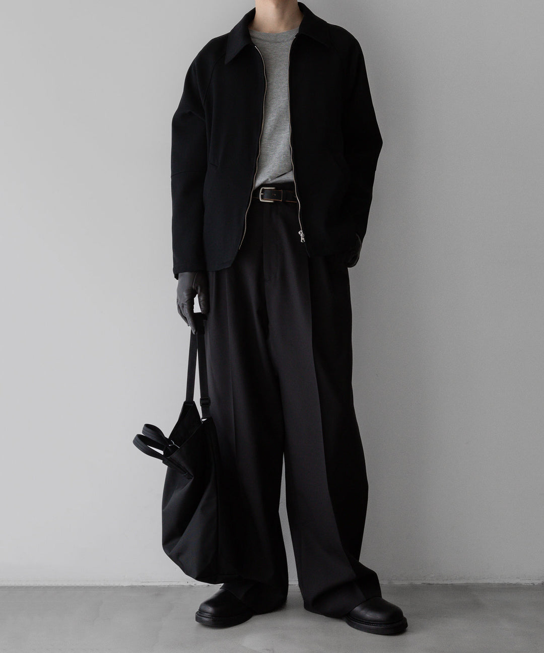 stein(シュタイン)の24SSコレクションLONG WIDE TROUSERS のDARK CHARCOAL 公式通販サイトsession福岡セレクトショップ
