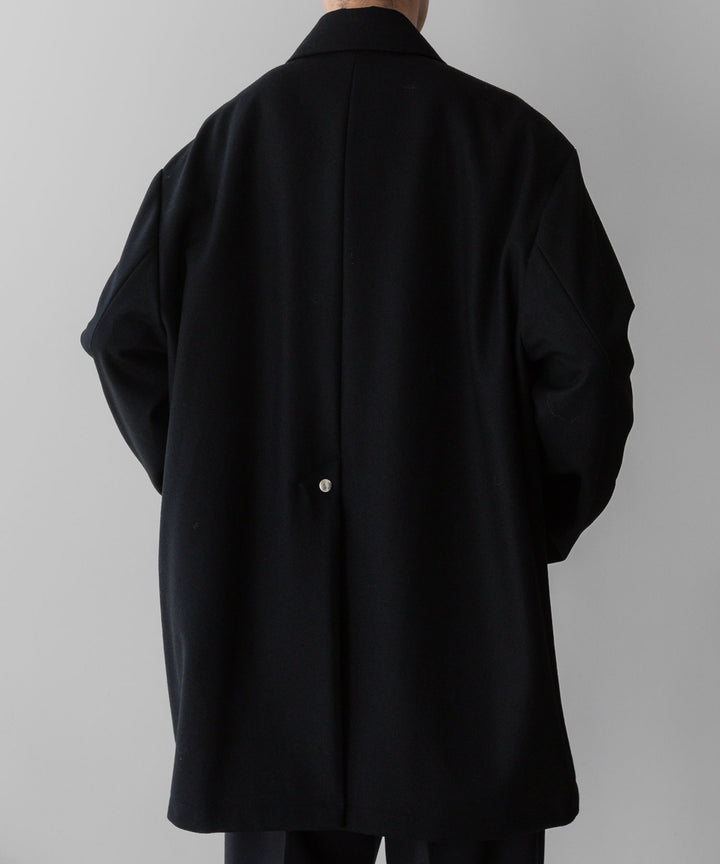 stein(シュタイン)の23AWコレクションLEATHER FLY FRONT LONG JACKETのBLACK 公式通販サイトsession福岡セレクトショップ