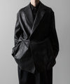 【ssstein】LEATHER DOUBLE BREASTED JACKET - BLACK