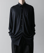 画像をギャラリービューアに読み込む, INTÉRIM(インテリム)のEXTRA FINE MERINO WOOL JERSEY L/S REGULAR SHIRT - D.NAVYの公式通販サイトsession福岡セレクトショップ
