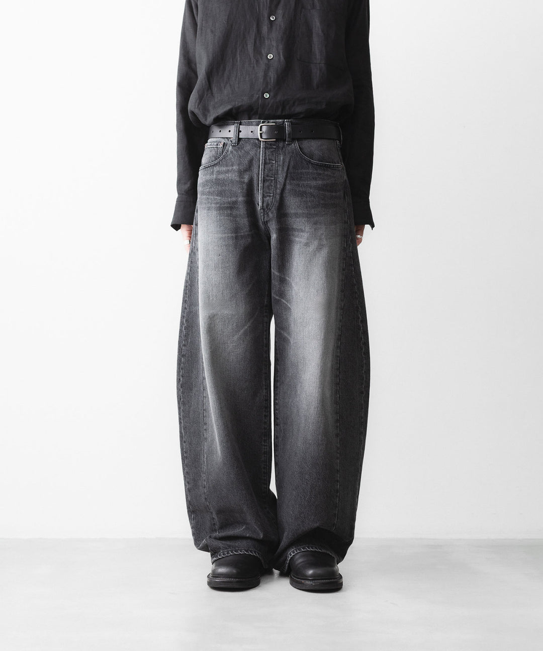 ssstein(シュタイン)のDEFORMATION WIDE DENIM PANTS - BLACKの公式通販サイトsession福岡セレクトショップ