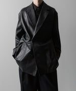 画像をギャラリービューアに読み込む, ssstein(シュタイン)の24AWコレクション LEATHER DOUBLE BRESTED JACKET - BLACK 公式通販サイトsession福岡セレクトショップ
