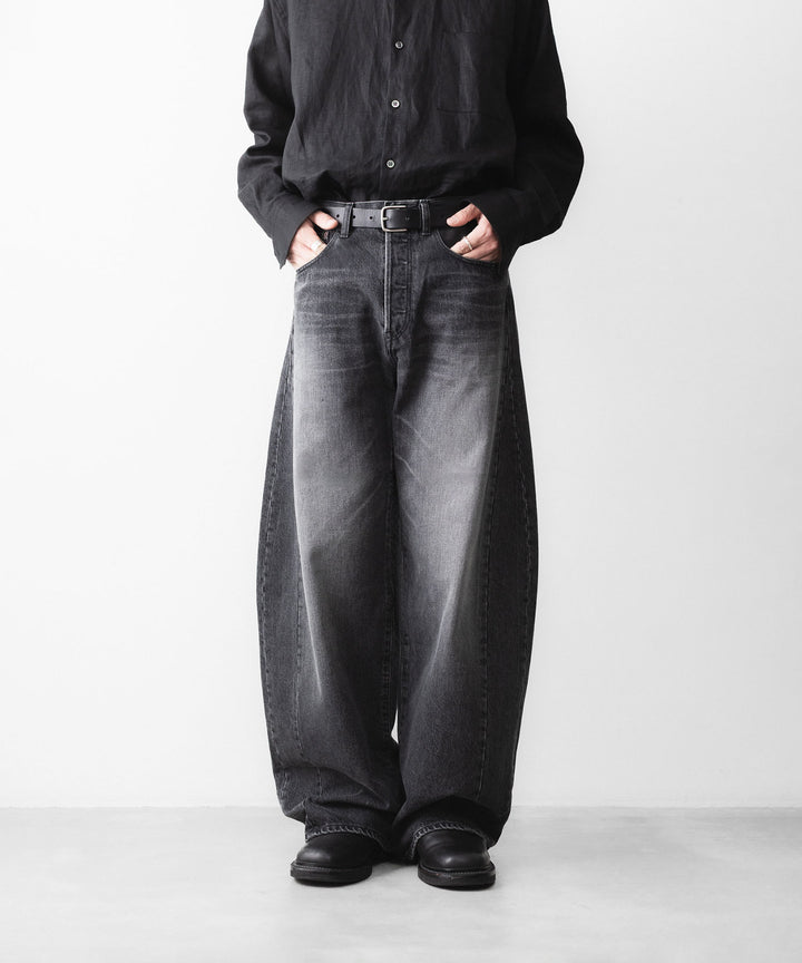 ssstein(シュタイン)のDEFORMATION WIDE DENIM PANTS - BLACKの公式通販サイトsession福岡セレクトショップ