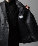 画像をギャラリービューアに読み込む, ssstein(シュタイン)の24AWコレクション LEATHER DOUBLE BRESTED JACKET - BLACK 公式通販サイトsession福岡セレクトショップ
