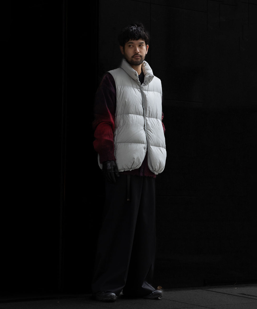 【stein】DOWN PADDED VEST - OFF GREY