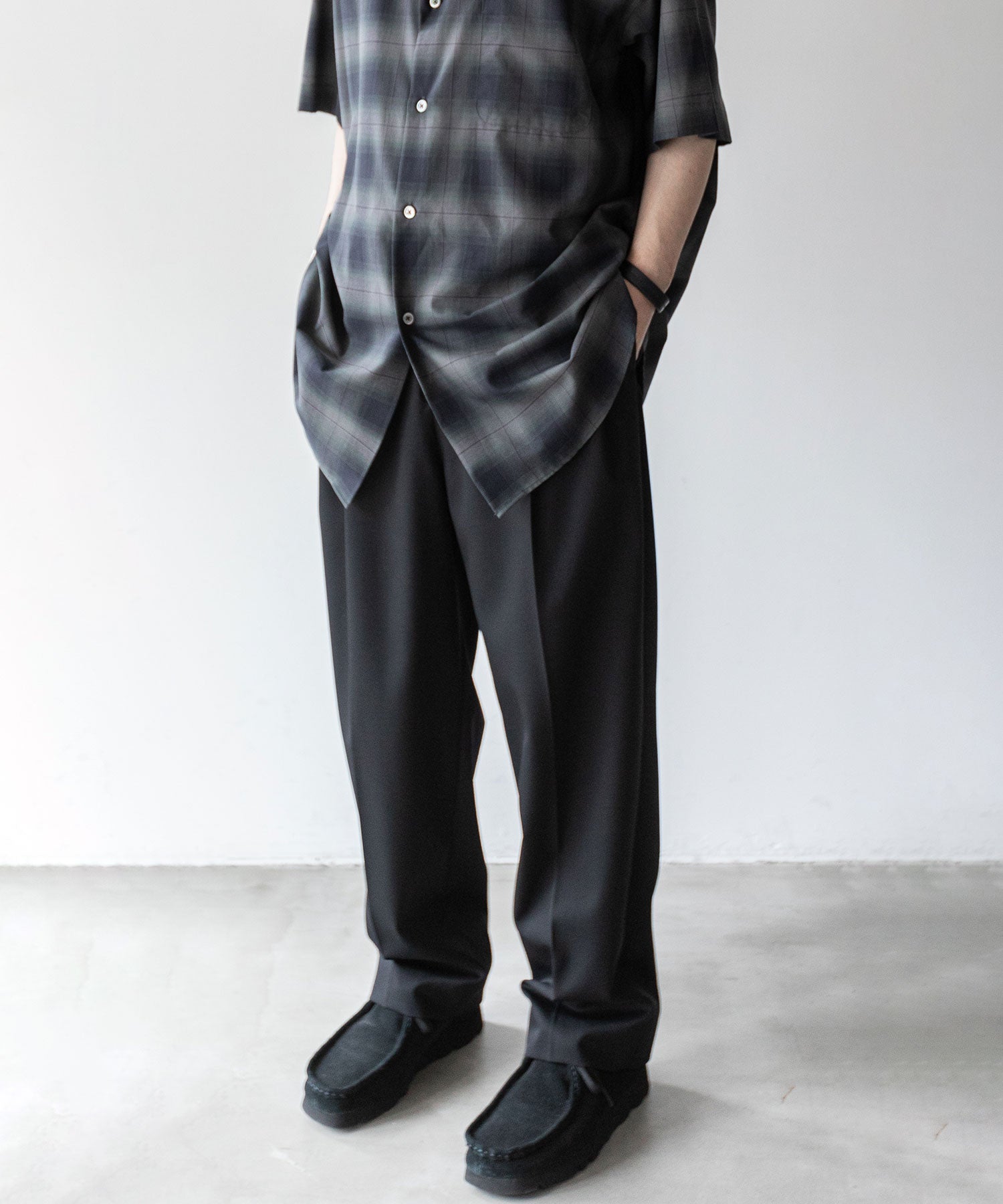 stein】EX WIDE TAPERED BARE ZIP TROUSERS | 公式通販サイト session