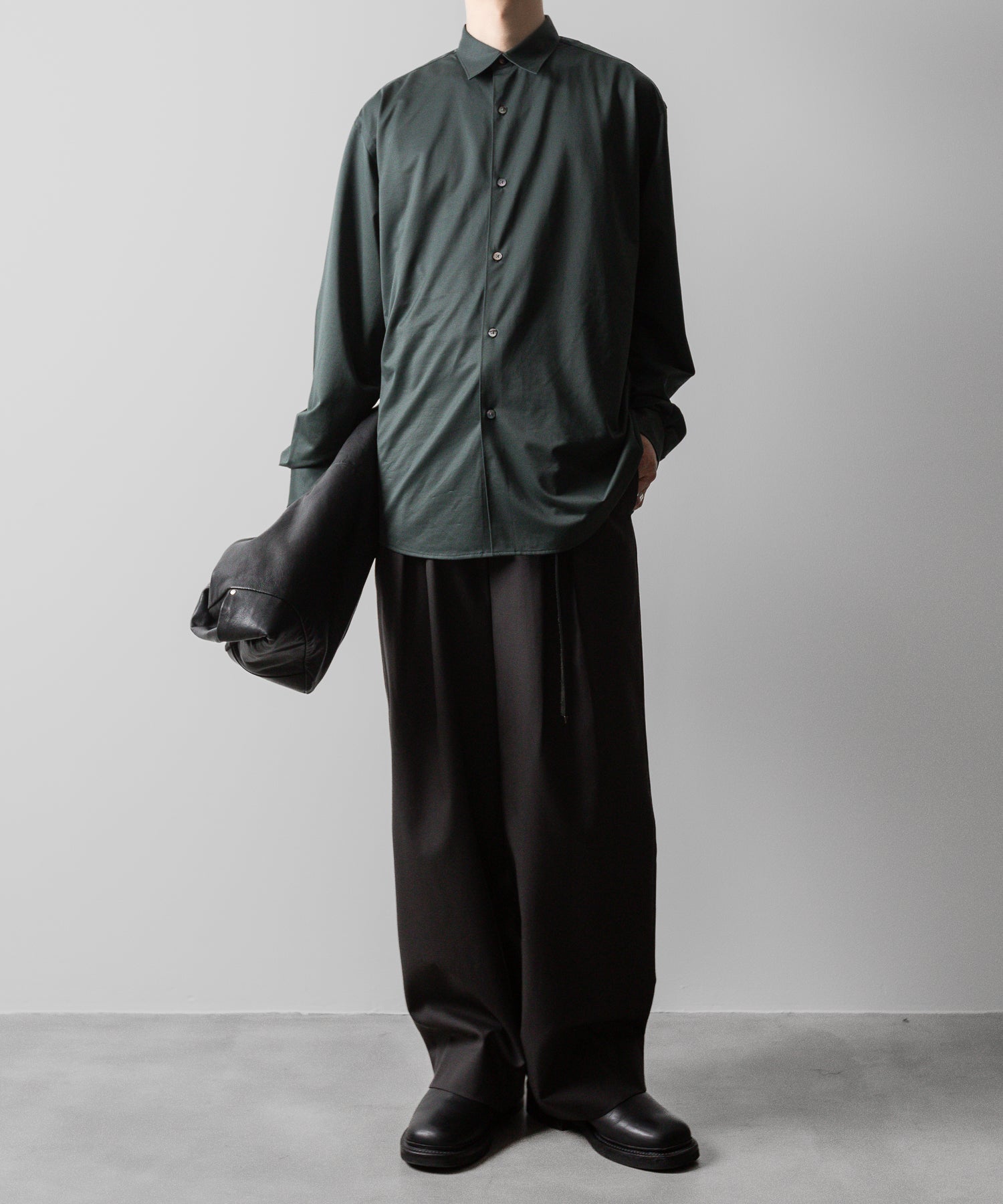 KANEMASA PHIL. カネマサフィルの46G MODEST SHIRT - DARK GREENの公式通販サイトsession福岡セレクトショップ