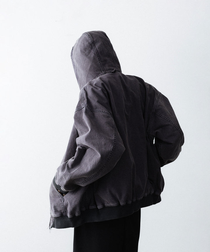 ssstein(シュタイン)のSULFUR DYED OXFORD VINTAGE HOOD JACKET - BLACKの公式通販サイトsession福岡セレクトショップ