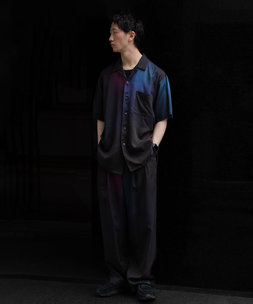 ssstein stein(シュタイン)の24SSコレクションOVERSIZED TENCEL OPEN COLLAR SS SHIRTのGRADATION公式通販サイトsession福岡セレクトショップ