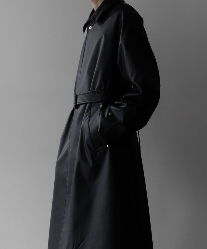stein(シュタイン)の24SSコレクションOVERSIZED BALMACAAN COATのBLACK(COATING)