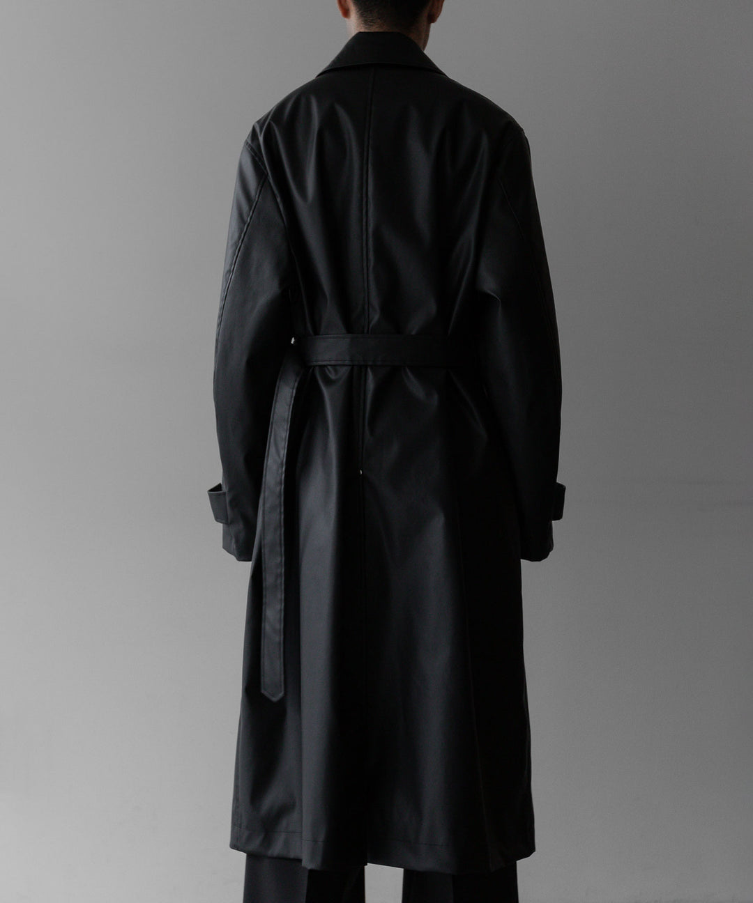 stein(シュタイン)の24SSコレクションOVERSIZED BALMACAAN COATのBLACK(COATING)