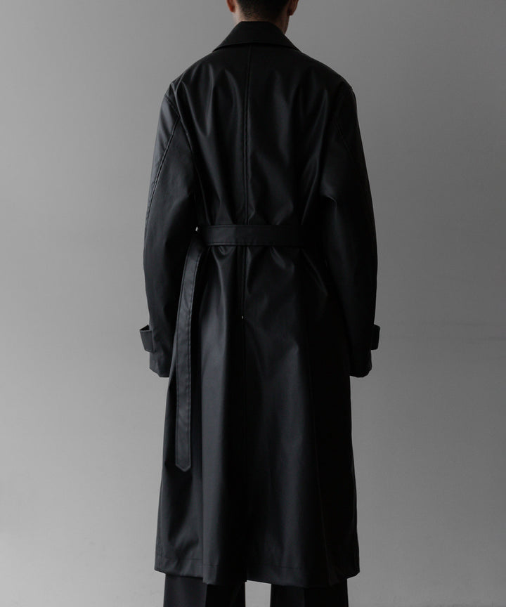 stein(シュタイン)の24SSコレクションOVERSIZED BALMACAAN COATのBLACK(COATING)