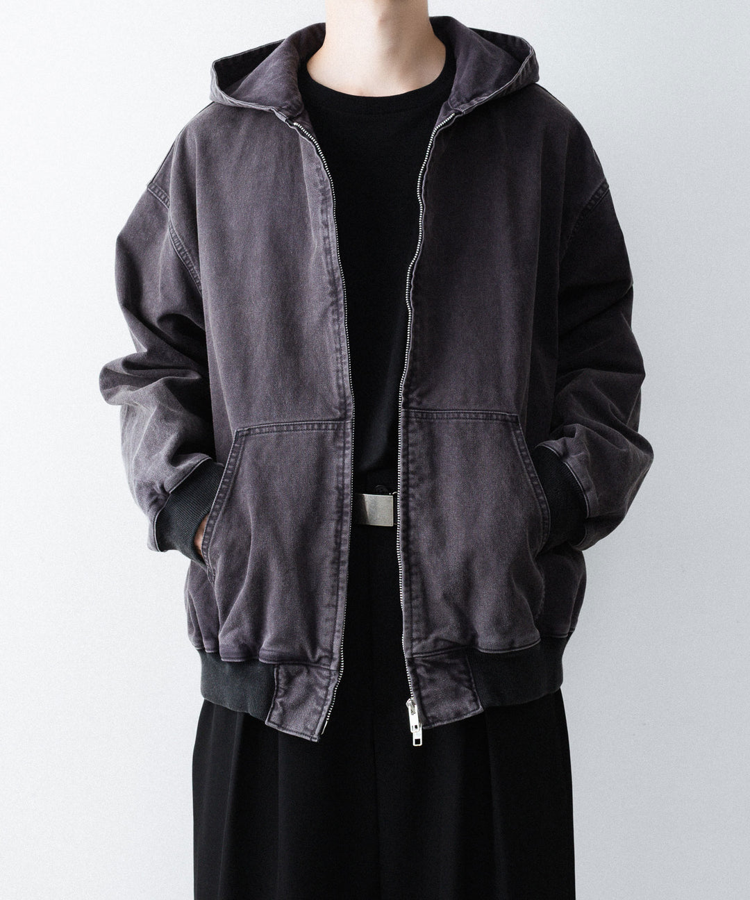 ssstein(シュタイン)のSULFUR DYED OXFORD VINTAGE HOOD JACKET - BLACKの公式通販サイトsession福岡セレクトショップ