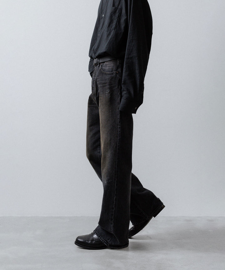 ssstein(シュタイン)のFLARE DENIM JEANS - BLACKの公式通販サイトsession福岡セレクトショップ