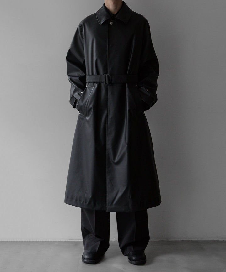 stein(シュタイン)の24SSコレクションOVERSIZED BALMACAAN COATのBLACK(COATING)