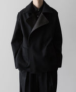 画像をギャラリービューアに読み込む, ssstein(シュタイン)の24AWコレクション BONDED LEATHER SHORT JACKET - BLACK × BLACK 公式通販サイトsession福岡セレクトショップ
