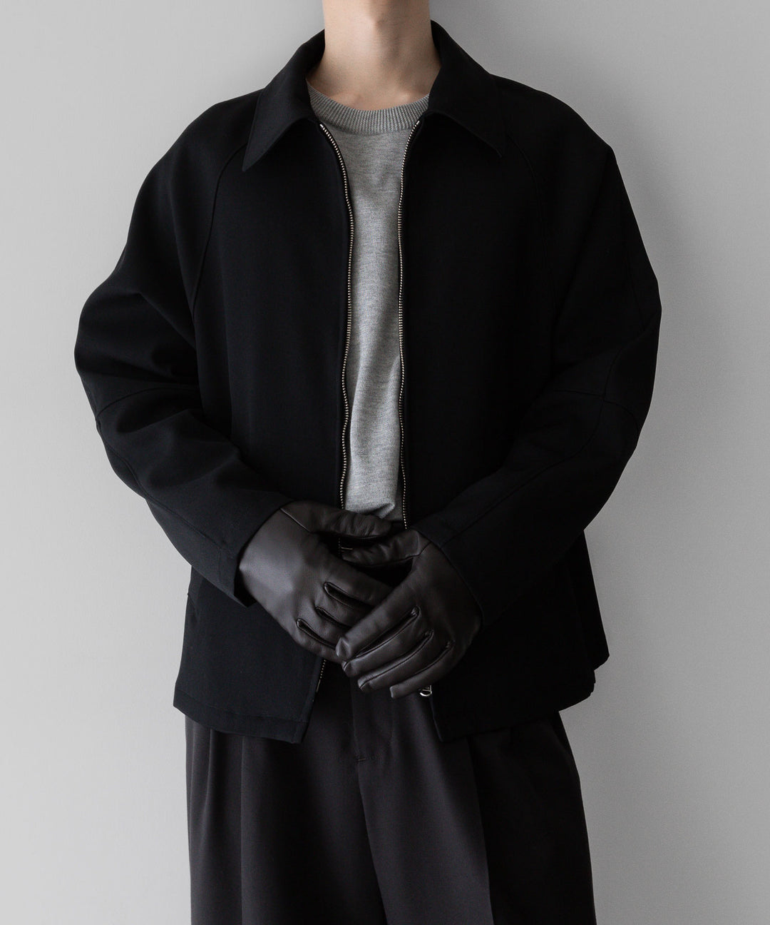 【INTÉRIM】インテリム PURE BLACK WOOL DRIVING JACKET - BLACK sessionセッション福岡セレクトショップ  公式通販サイト