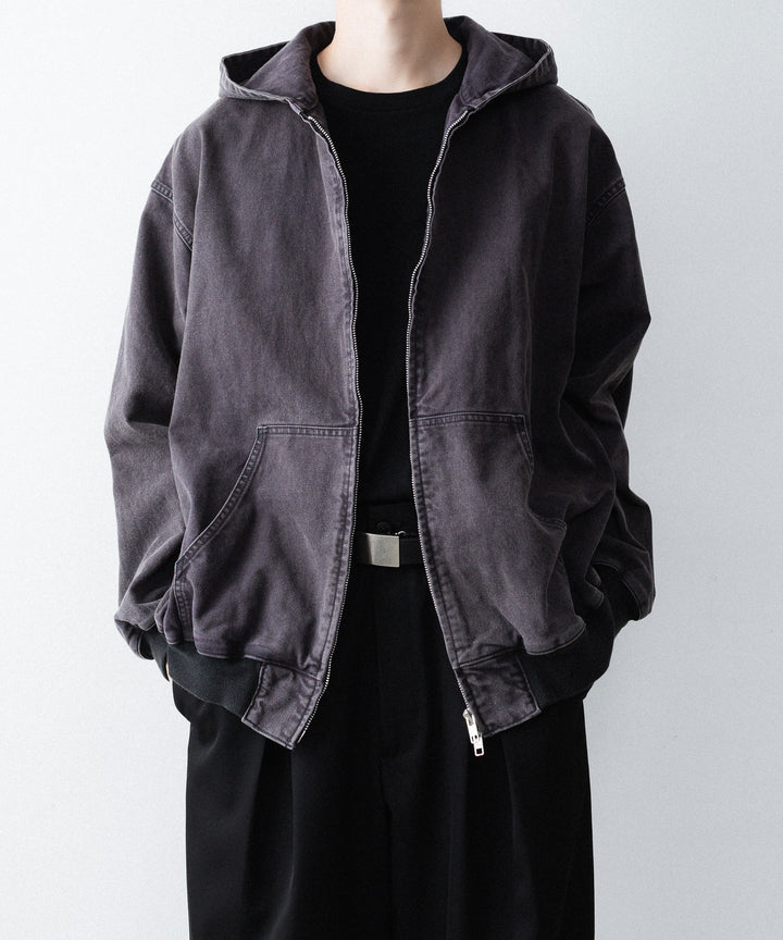 ssstein(シュタイン)のSULFUR DYED OXFORD VINTAGE HOOD JACKET - BLACKの公式通販サイトsession福岡セレクトショップ