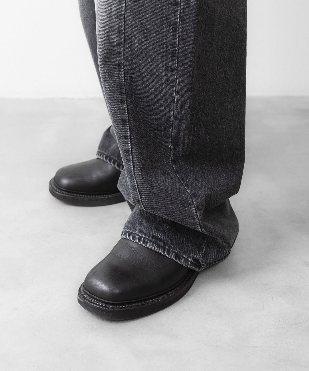 ssstein(シュタイン)のDEFORMATION WIDE DENIM PANTS - BLACKの公式通販サイトsession福岡セレクトショップ