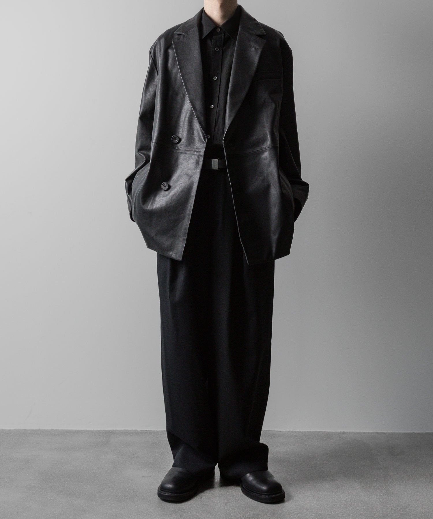 ssstein(シュタイン)の24AWコレクション OVERSIZED STANDARD SHIRT - BLACK 公式通販サイトsession福岡セレクトショップ