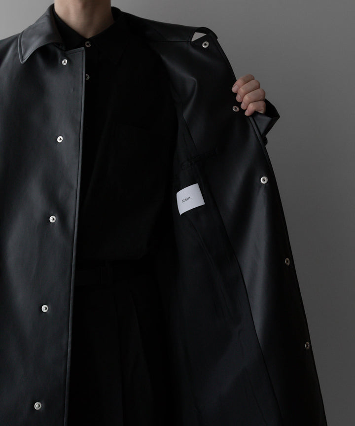 stein(シュタイン)の24SSコレクションOVERSIZED BALMACAAN COATのBLACK(COATING)