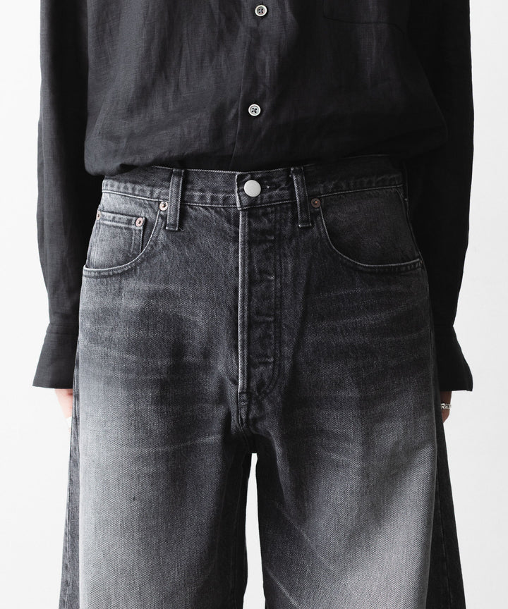 ssstein(シュタイン)のDEFORMATION WIDE DENIM PANTS - BLACKの公式通販サイトsession福岡セレクトショップ