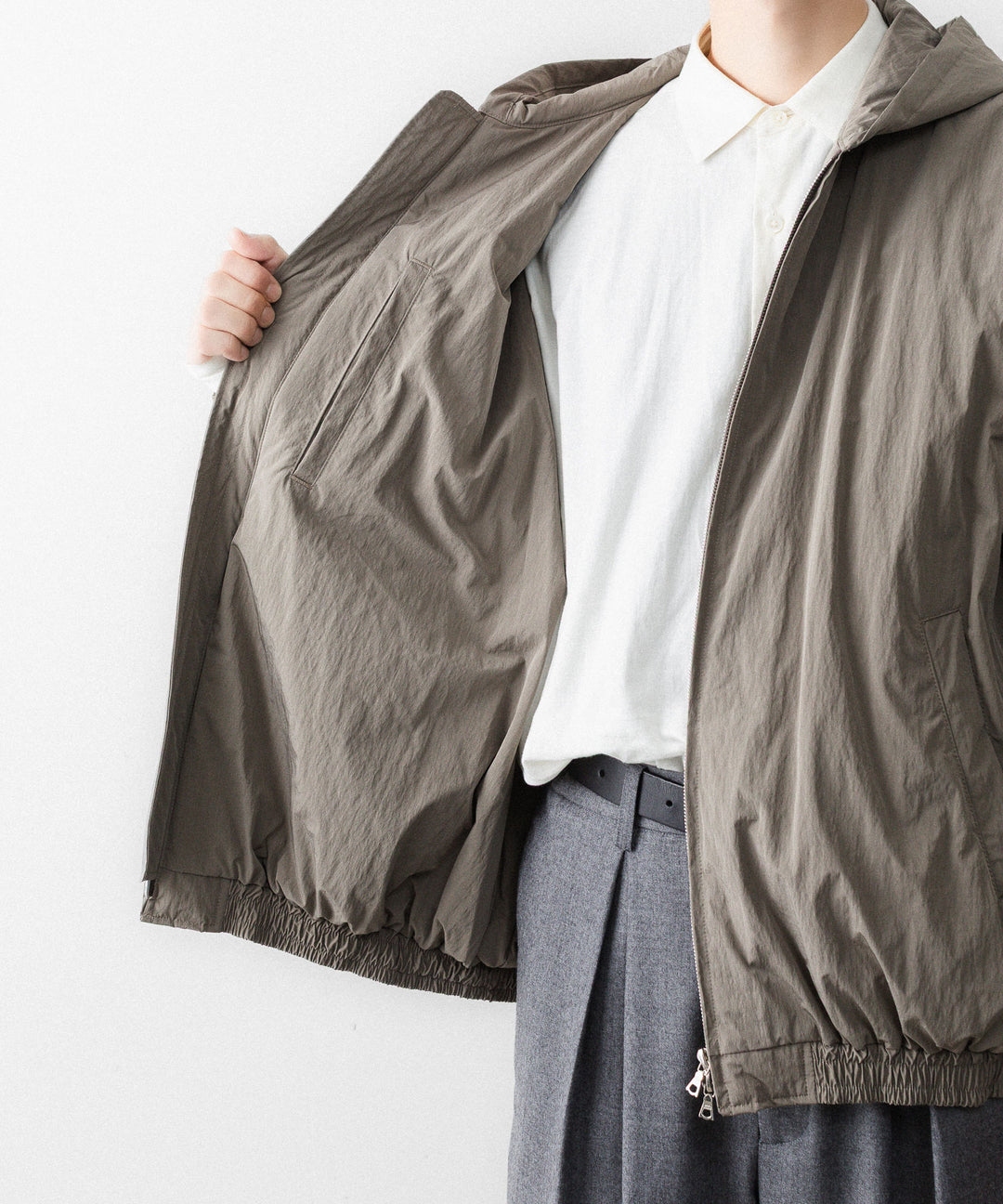 ssstein(シュタイン)のWINDPROOF NYLON PADDED HOOD JACKET - TAUPEの公式通販サイトsession福岡セレクトショップ