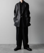 画像をギャラリービューアに読み込む, ssstein(シュタイン)の24AWコレクション LEATHER DOUBLE BRESTED JACKET - BLACK 公式通販サイトsession福岡セレクトショップ
