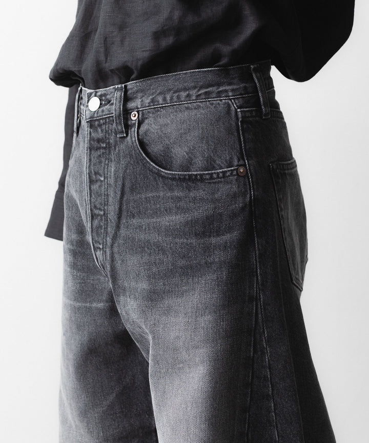 ssstein(シュタイン)のDEFORMATION WIDE DENIM PANTS - BLACKの公式通販サイトsession福岡セレクトショップ