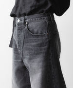 画像をギャラリービューアに読み込む, ssstein(シュタイン)のDEFORMATION WIDE DENIM PANTS - BLACKの公式通販サイトsession福岡セレクトショップ
