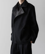 画像をギャラリービューアに読み込む, ssstein(シュタイン)の24AWコレクション BONDED LEATHER SHORT JACKET - BLACK × BLACK 公式通販サイトsession福岡セレクトショップ
