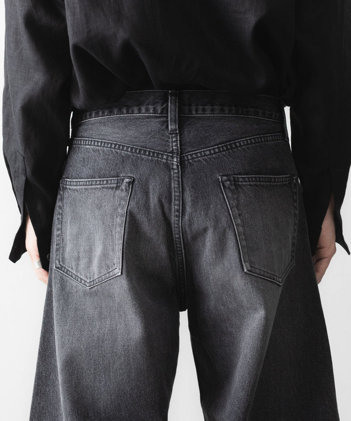 ssstein(シュタイン)のDEFORMATION WIDE DENIM PANTS - BLACKの公式通販サイトsession福岡セレクトショップ