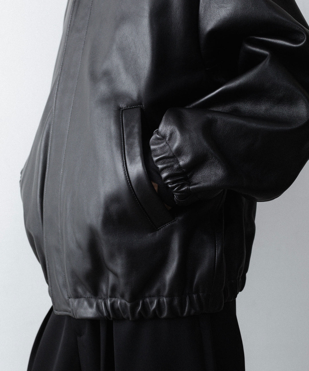 ssstein(シュタイン)のSHEEP LEATHER ZIP SHORT JACKET - BLACKの公式通販サイトsession福岡セレクトショップ