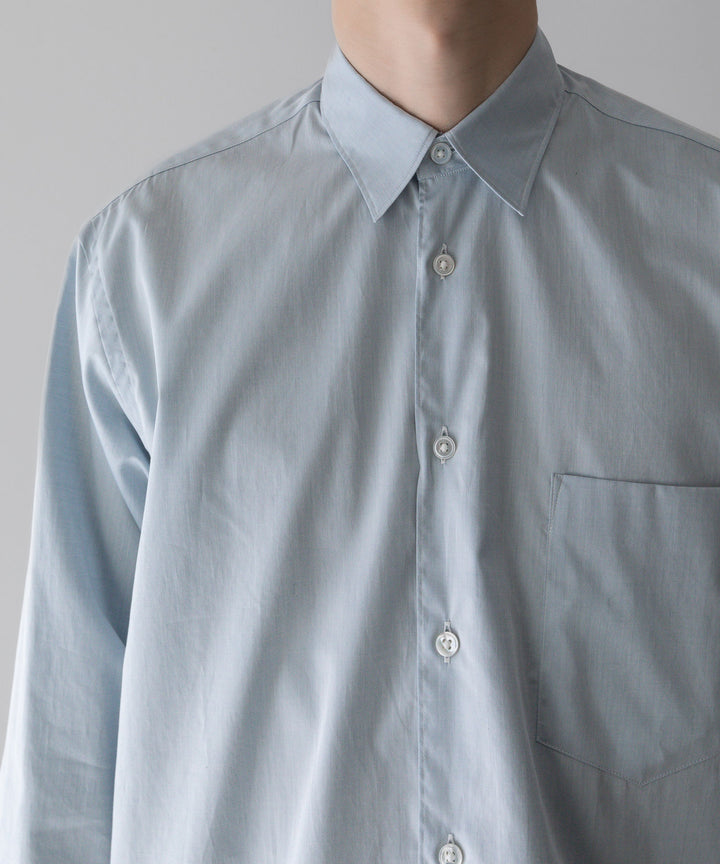 【INTÉRIM】インテリムの200/2 SUPIMA TWILL REGULAR COLLAR SHIRT - L.BLUE公式通販サイトsession福岡セレクトショップ