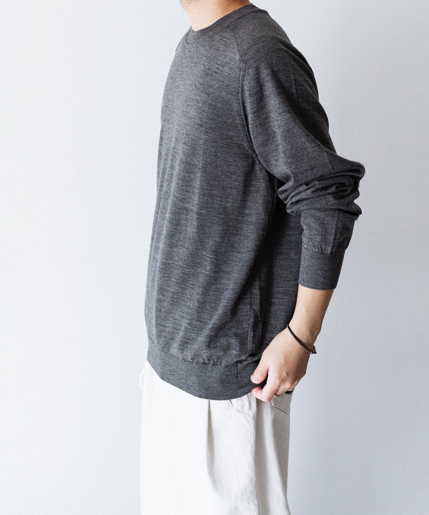 UMEDA ウメダニットの16GG CREW NECK PULLOVER - GREYの公式通販サイトsession福岡セレクトショップ