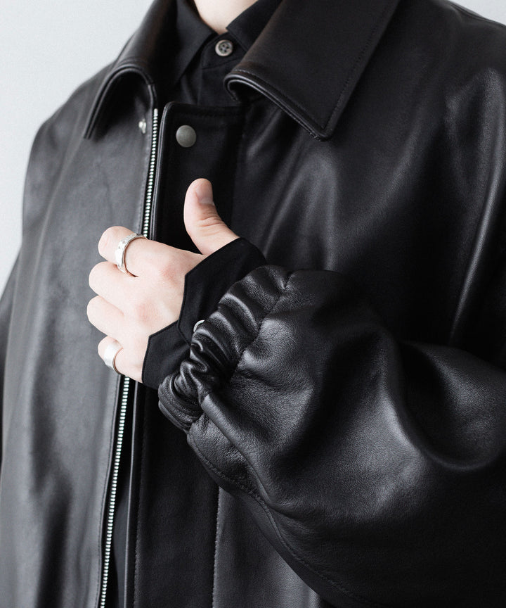 ssstein(シュタイン)のSHEEP LEATHER ZIP SHORT JACKET - BLACKの公式通販サイトsession福岡セレクトショップ